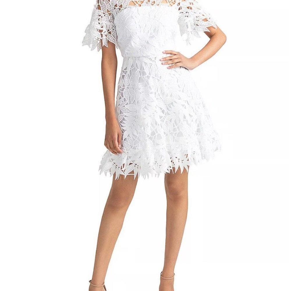 Shoshanna Midnight Sora Guipure Minidress NWT